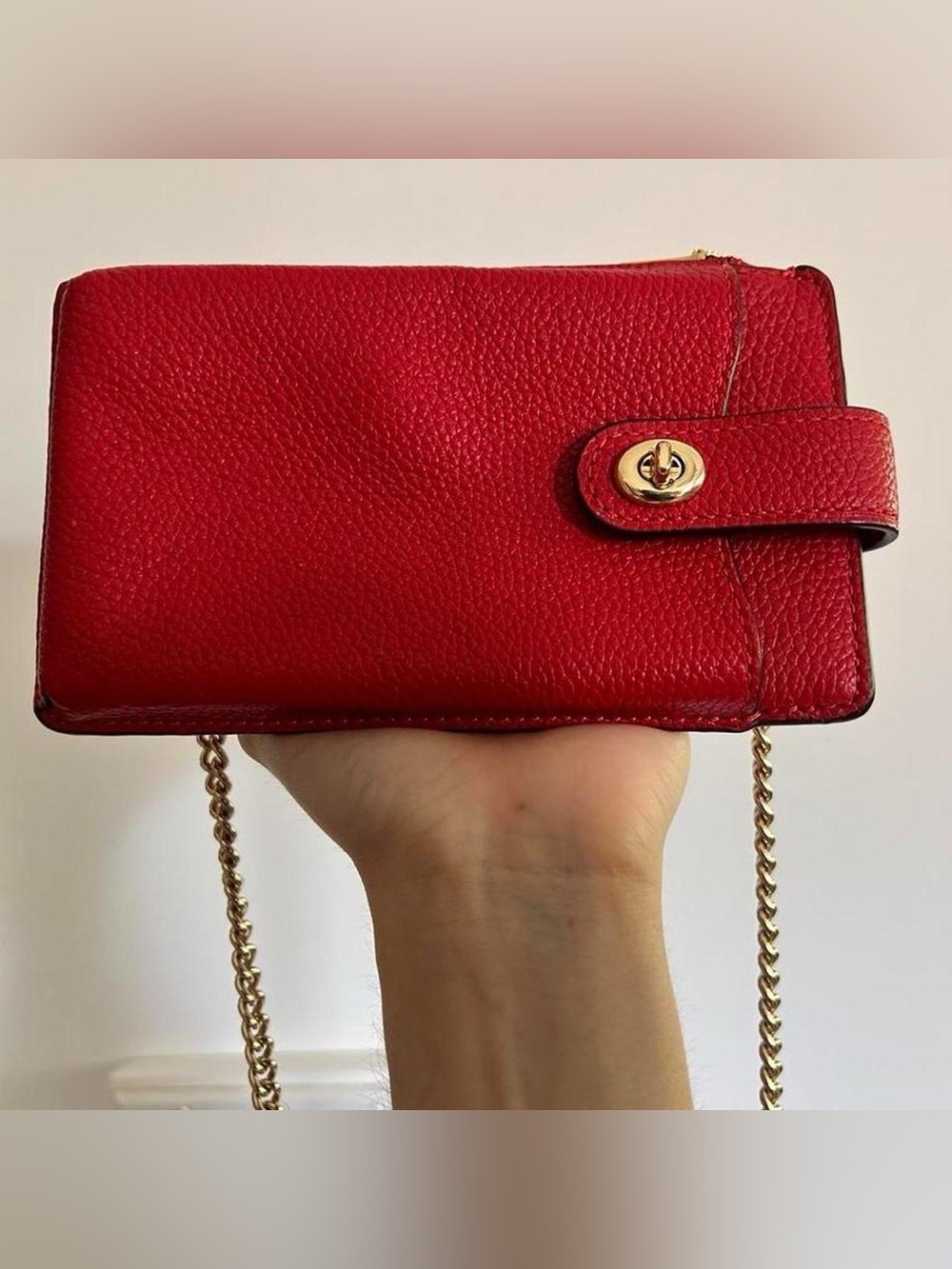 Coach Turnlock Chain Crossbody